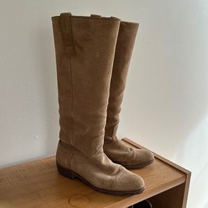 Vintage Frye Suede Knee Boots Size 6.5
